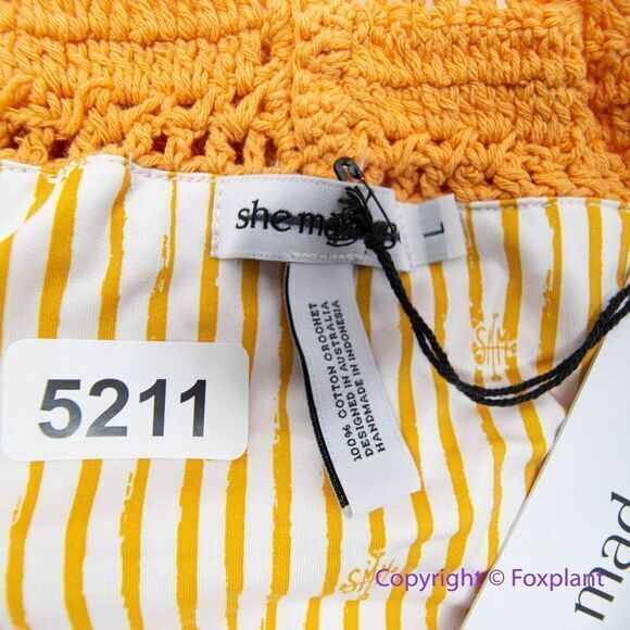 NEW Free People She Made Me Essential High-Waisted Crochet Bikini Bottoms , ‎ L - Picture 13 of 14